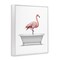 Stupell Industries Traditional Flamingo in Bath Framed Giclee Wall Art Design by Annalisa Latella